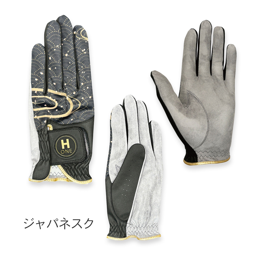 メンズゴルフグローブ 左手用 ツアーGG ブラック/グレー　M/Lサイズ24cm メンズゴルフグローブ 左手用 ツアーGG ブラック/ミディアム