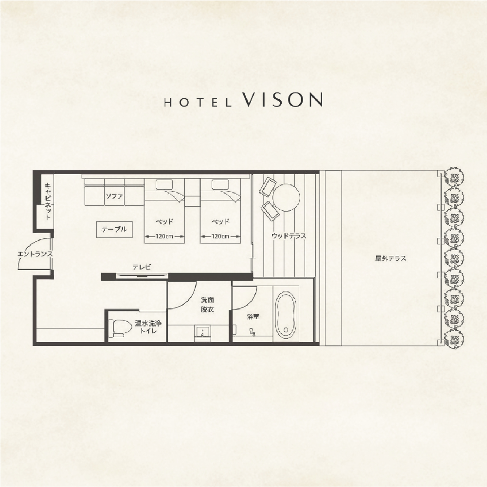 三重県多気町のふるさと納税 VH-01　VISON　HOTEL　ご宿泊券2名様1室　百合（一泊朝食付き）　ヴィソンホテル