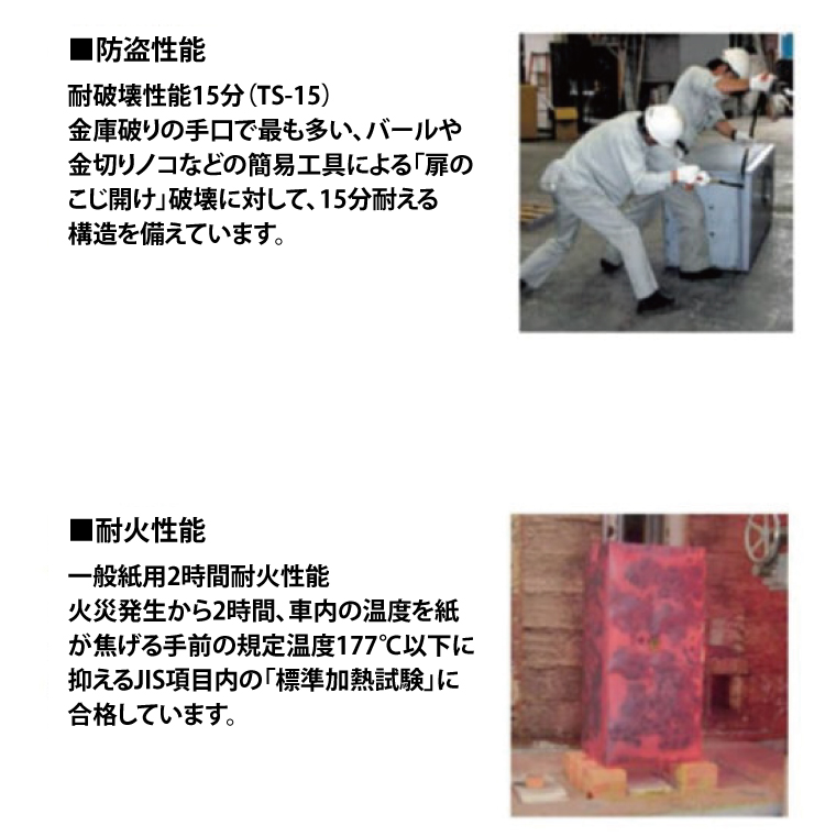 耐火金庫 NCS10 【外寸：W564 × D607 × H700】 JIS認証製品 ダイヤル・シリンダー錠 2重ロック(BN001)