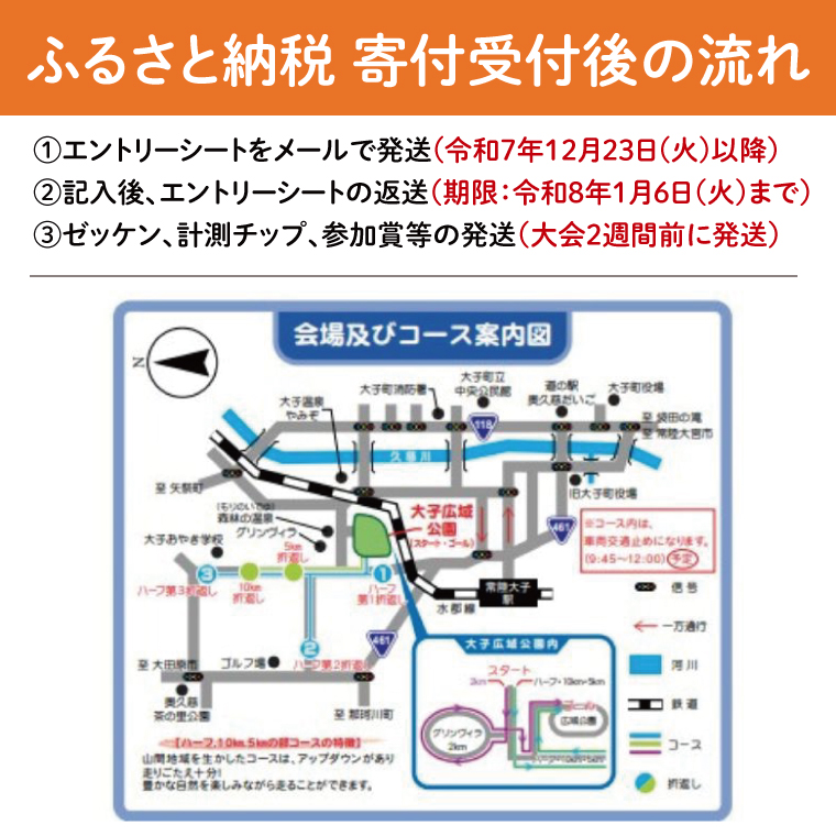 第59回奥久慈湯の里大子マラソン大会 親子マラソン(2人1組)の部 参加権 ※種目を確認のうえ、お申込みください。 （AU004）