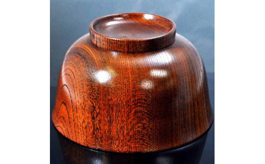 国産山中塗木製雑煮椀 欅4．3羽反椀　茶摺　SO-0506 復興　震災　コロナ【能登半島地震復興支援】 北陸新幹線 F6P-0139