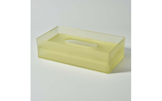 104Lab.ティッシュケース　ロング【カラー：スモーキーイエロー】 復興　震災　コロナ【能登半島地震復興支援】 北陸新幹線 F6P-1420