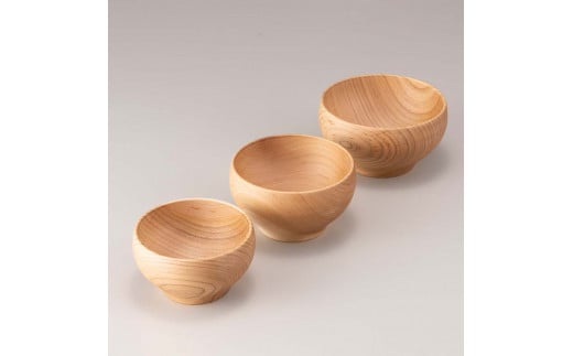 三つ組　桜〇椀　ナチュラル 復興　震災　コロナ【能登半島地震復興支援】 北陸新幹線 F6P-1672