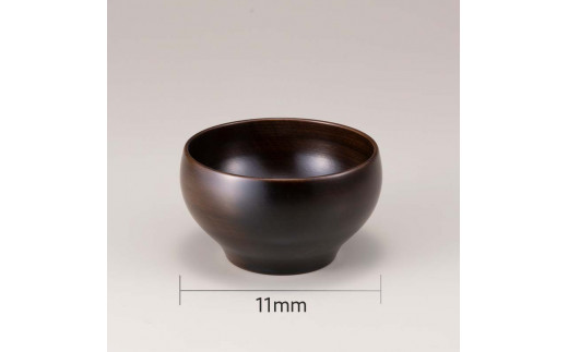 三つ組　桜〇椀　こげ茶 復興　震災　コロナ【能登半島地震復興支援】 北陸新幹線 F6P-1676