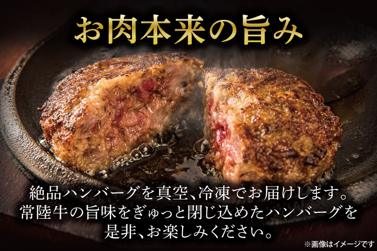 常陸牛100％ ハンバーグ 約120g×6個 【牛肉 国産牛 黒毛和牛 和牛 国産黒毛和牛 ブランド牛肉 ブランド牛 お肉 A4ランク A5ランク 鹿嶋市 鹿嶋 茨城県】(KCW-9)