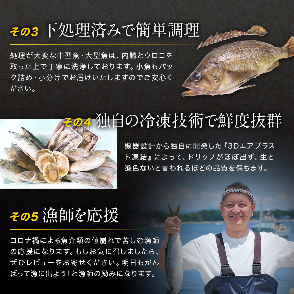 【2026年2月下旬発送】北海道 冷凍鮮魚セット 最大4kg 「漁師応援プロジェクト！」 下処理済み 冷凍 鮮魚 海鮮 海産 地元 ホタテ