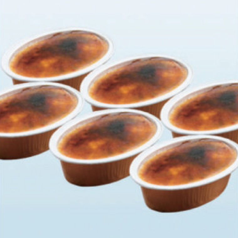 奥久慈しゃもカタラーナ 6個セット ひんやりスイーツ｜茨城県 大子町 奥久慈 袋田 スイーツ デザート 洋菓子 焼菓子 軍鶏 シャモ プリン クリームブリュレ 濃厚 お取り寄せ ギフト お歳暮 贈答 贈り物 のし 熨斗 プレゼント 指定日 日時指定（AR009）