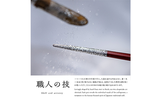 華正工房 うるしけんこう箸 食洗機対応 朱 (簡易包装) F6P-2842