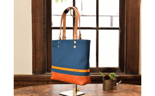 ハンドメイド　八幡帆布鞄トートバッグ・名入れ可能　Mサイズ【CC01W】