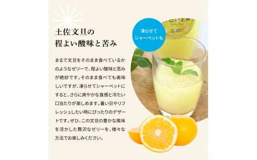 土佐文旦ゼリー『まるごとぶんたん』10本セット ぜりー ブンタン ぶんたん フルーツ 果物 柑橘 みかん お菓子 おかし おやつ デザート スイーツ おいしい 爽やか シャーベット お取り寄せ