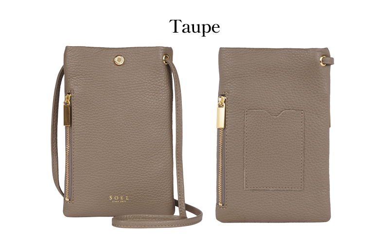 【SOEL】2つのポケットで仕分けのできるスマートフォンポシェット スマホポシェット スマホバッグ ショルダーバッグ イタリアンレザー 財布 カード入れ 東かがわ 雑貨 日用品 ファッション カバン バッグ 