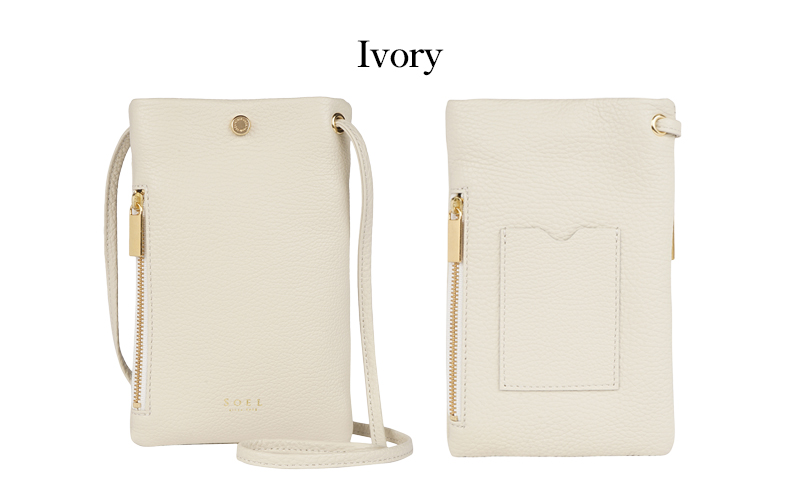 【SOEL】2つのポケットで仕分けのできるスマートフォンポシェット スマホポシェット スマホバッグ ショルダーバッグ イタリアンレザー 財布 カード入れ 東かがわ 雑貨 日用品 ファッション カバン バッグ 