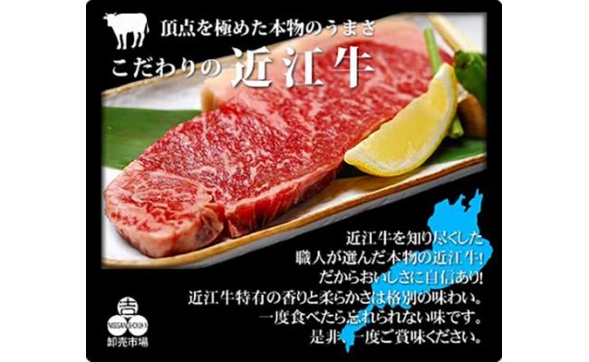 【4等級以上】厳選 近江牛 リブロースステーキ 【500ｇ（250g × 2枚）】【BS04W】