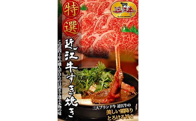 【年内発送】【4等級以上】厳選　近江牛　すき焼き・しゃぶしゃぶ【500g】【BS01W】
