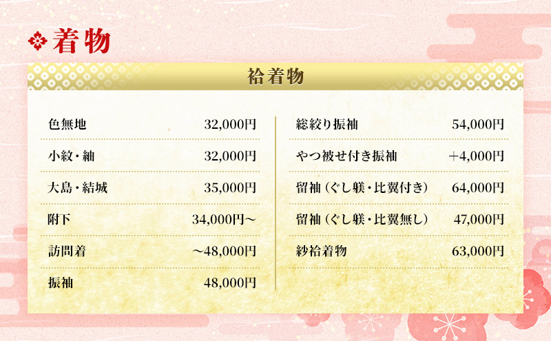 お仕立て券　3万円分 チケット 