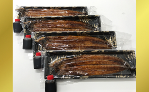 【一度食べたらやみつき！リピート多数 】うなぎ蒲焼4尾セット【D010W】
