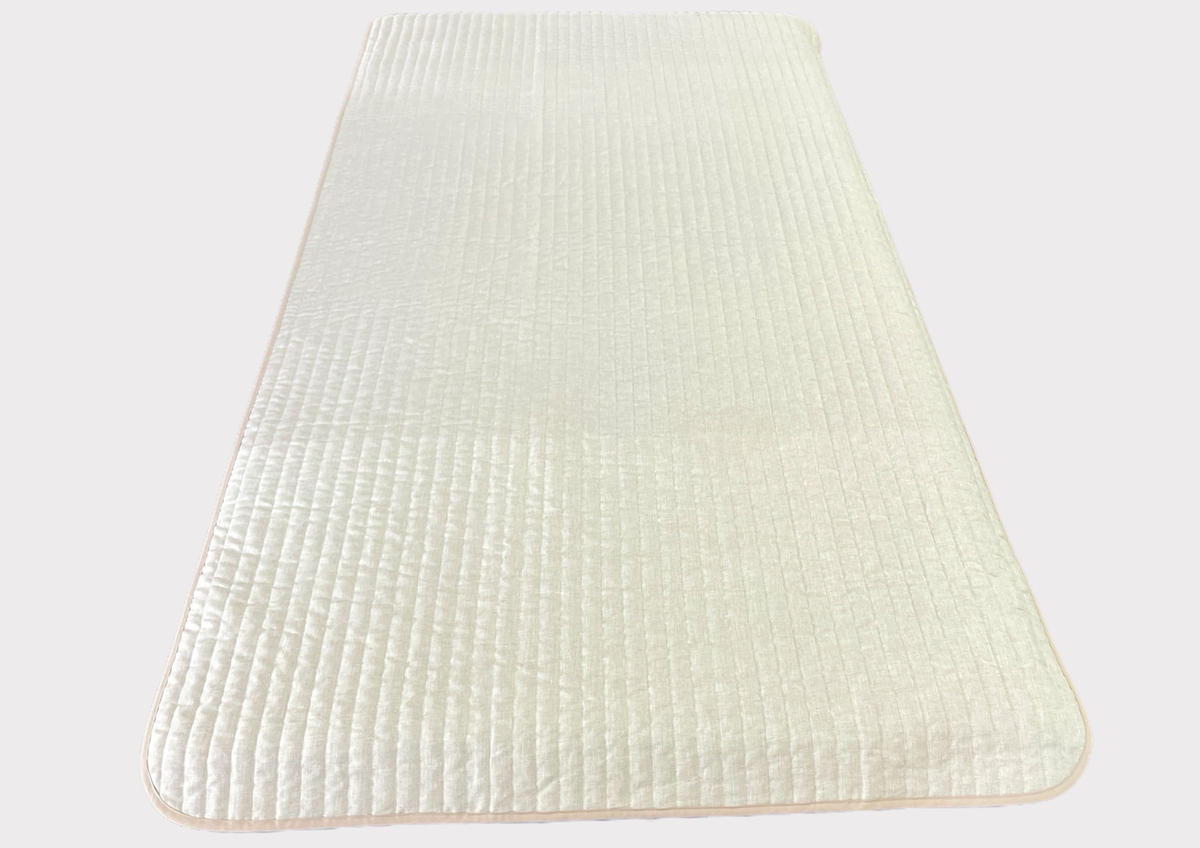 吸放湿性に優れた天然植物繊維、近江の麻を使用した「近江本麻敷パッド」【CW01W】