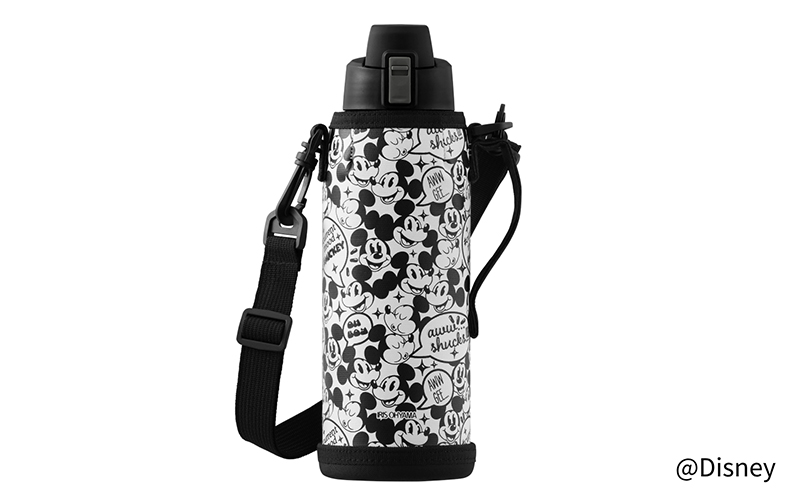 水筒 1L マグボトル ステンレス ケータイボトル ダイレクトボトル NDDB-1000 ミッキー アイリスオーヤマ 直飲み 保冷専用 ステンレスボトル マイボトル キッズ 子供 子ども こども カバー付き 簡単 