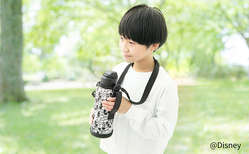 水筒 1L マグボトル ステンレス ケータイボトル ダイレクトボトル NDDB-1000 ミッキー アイリスオーヤマ 直飲み 保冷専用 ステンレスボトル マイボトル キッズ 子供 子ども こども カバー付き 簡単 
