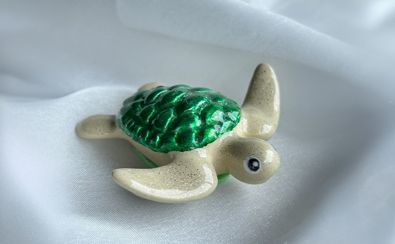 鋳物 ペーパーウエイト 愛知 ペーパーウエイト（カメ1体）重し 【蟹江町】 インテリア 福祉用品 