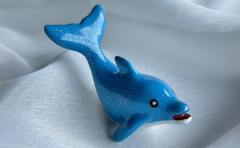 鋳物 ペーパーウエイト 愛知 ペーパーウエイト（イルカ1体） 重し 【蟹江町】 インテリア 福祉用品 