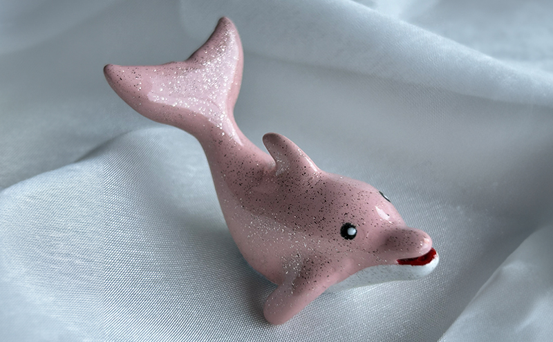 鋳物 ペーパーウエイト 愛知 ペーパーウエイト（イルカ1体） 重し 【蟹江町】 インテリア 福祉用品 