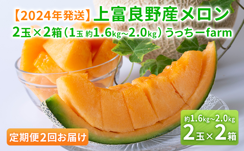 北海道 上富良野産 最上等級“ 秀品 赤肉メロン ” 糖度14度 以上（1.6kg