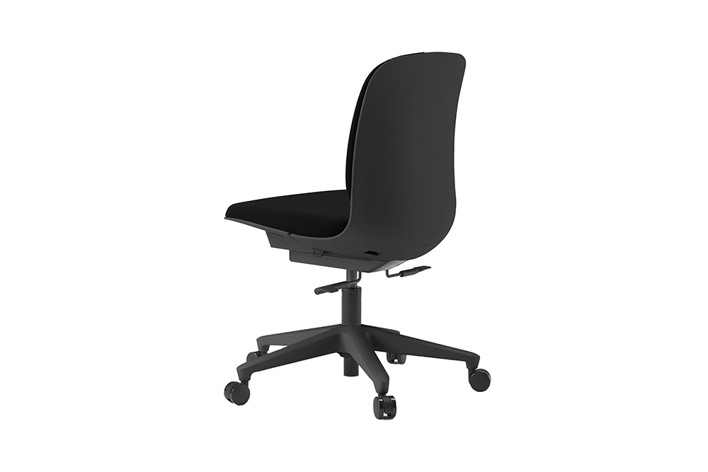 イトーキ トルテU ブラック オフィスチェア【日本製 / 腰へやさしさを極めた快適な座り心地/洗練されたシェルチェアのデザイン / 2023年度グッドデザイン賞 / 腰をやさしくホールド・ヒップチルト機構/省スペース・コンパクト設計 / 360度回転 / 11.5cm座面上下昇降 / 3年保証 】 デスクチェア KJ-320GAM-T1T1F (KJ-320GAM-T1T1C)【EI116W】