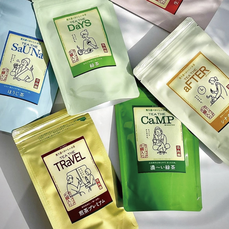 吉成園 オリジナル TeaBag ６種 セット【緑茶 、濃い緑茶、特上煎茶、ほうじ茶 、生姜＋ほうじ茶、シナモン＋緑茶】茨城県大子町産奥久慈茶(BW001)