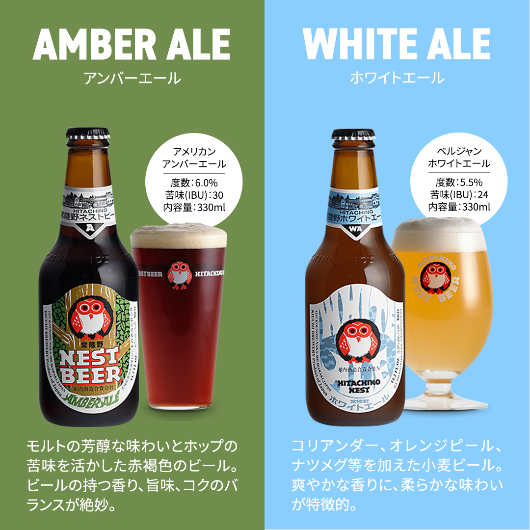茨城県桜川市のふるさと納税 常陸野ネストビール 6種12本 飲み比べ セット  2025年11月中旬発送開始 ビール クラフトビール 地ビール ネストビール 酒 お酒 アルコール 瓶 木内酒造 詰め合わせ IPA ペールエール ヴァイツェン 限定 [CJ010sa]