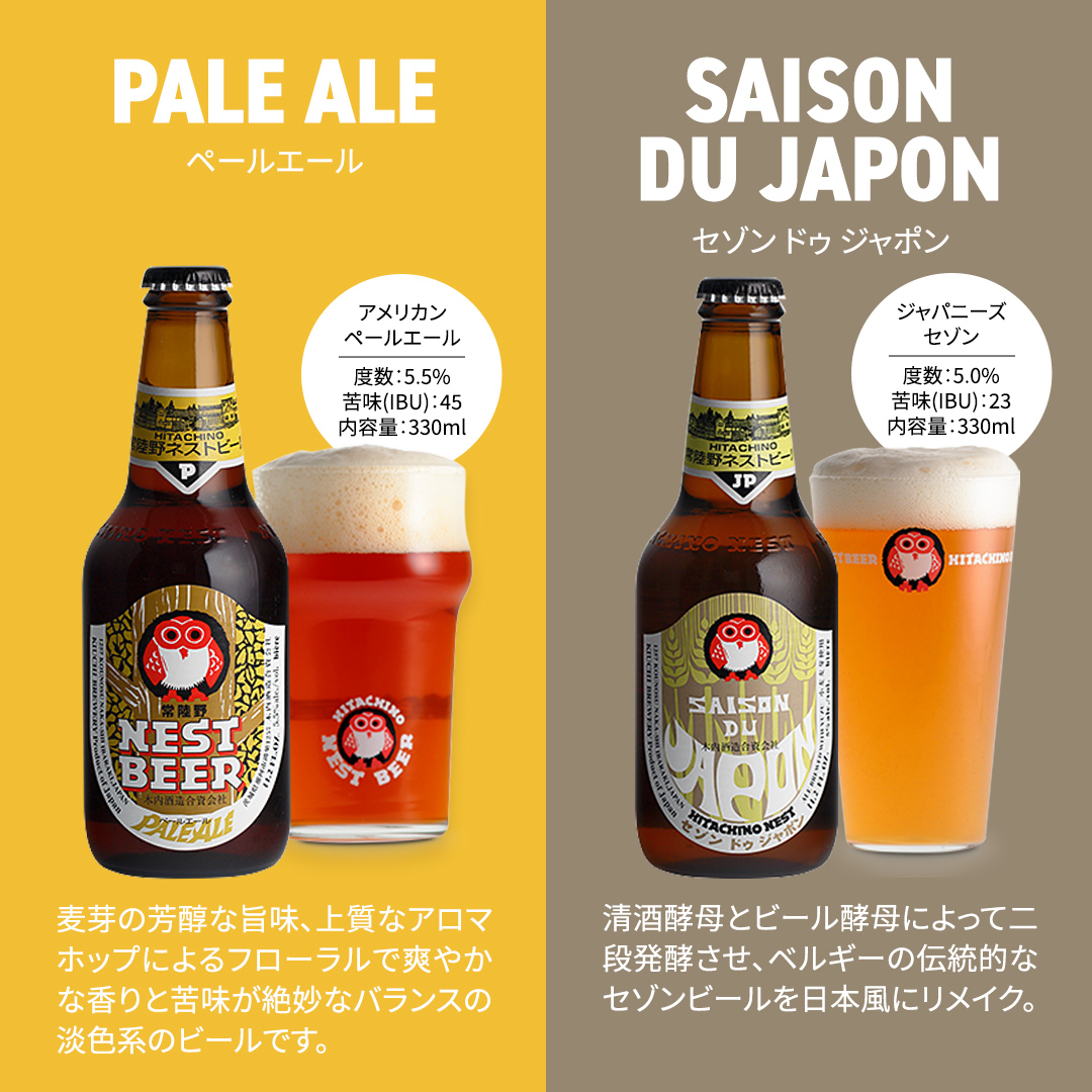 茨城県桜川市のふるさと納税 常陸野ネストビール 6種12本 飲み比べ セット  2025年11月中旬発送開始 ビール クラフトビール 地ビール ネストビール 酒 お酒 アルコール 瓶 木内酒造 詰め合わせ IPA ペールエール ヴァイツェン 限定 [CJ010sa]
