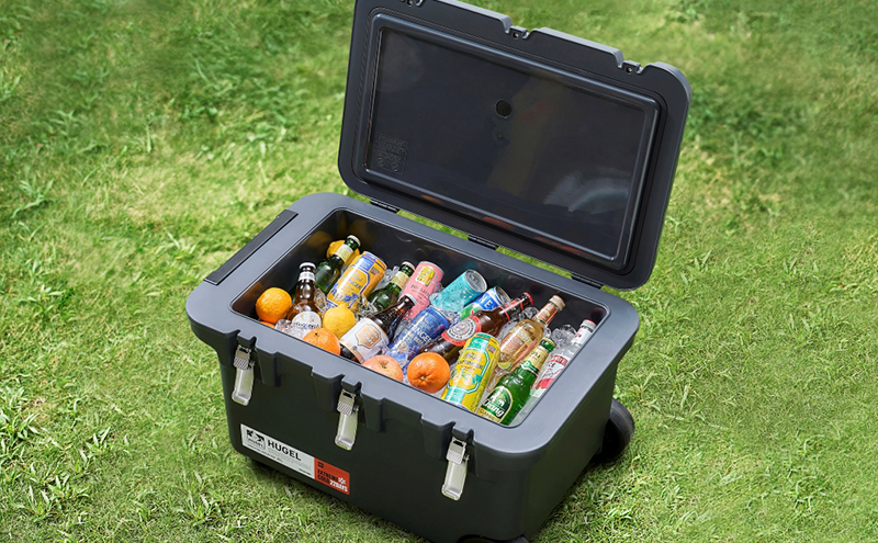 クーラーボックス 大型 60L 真空断熱 HUGEL チャコールグレー キャスター付き アイリスオーヤマ 高保冷 保冷 真空 長時間 大容量 保冷ボックス アイスボックス 保冷コンテナ 保冷バッグ アウトドア キャンプ BBQ VITC-60 アイリス 宮城県 大河原町