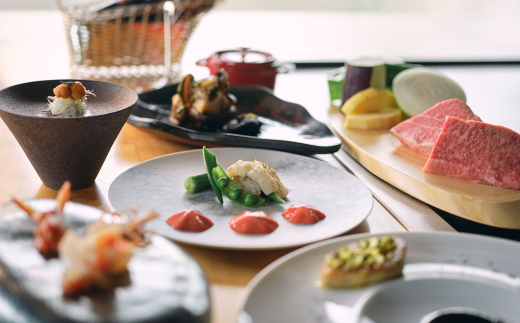 「淡路・鉄板焼レストラン　輝光」　鉄板焼ランチコース（2名様1組）　お食事券 ペアチケット 淡路島