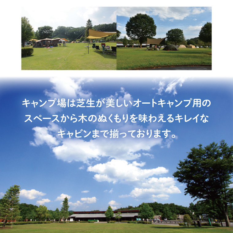 大子広域公園オートキャンプ場『グリンヴィラ』 フリーサイト 施設利用券(BQ003)