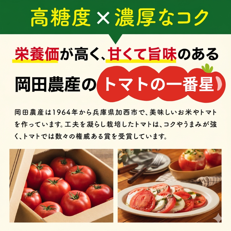 トマト 1kg+トマトの一番星ピューレ 380g×1本セット 兵庫県産 野菜 とまと 完熟 高糖度 濃厚 甘い 賞 受賞 糖度 夏野菜 あまい お取り寄せ 冷蔵配送