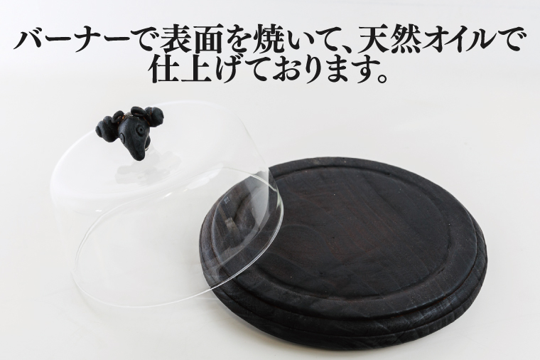ガラス蓋付き保存ケース（小）【調理雑貨 雑貨 木製 ガラス 保存