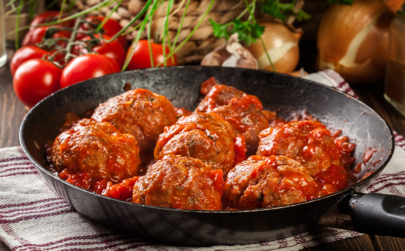 十勝幕別産ブランド放牧豚［どろぶた］ミートボール20個（10個入×2）　北海道 エルパソ 放牧豚