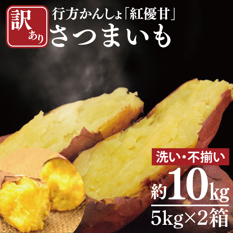 【2025年11月下旬より順次発送】【訳あり】行方かんしょ「紅優甘」さつまいも約10kg(洗い・不揃い)｜さつまいも サツマイモ さつま芋 お芋 紅優甘 行方かんしょ 訳あり わけあり 訳アリ 茨城県 行方市(AE-95)
