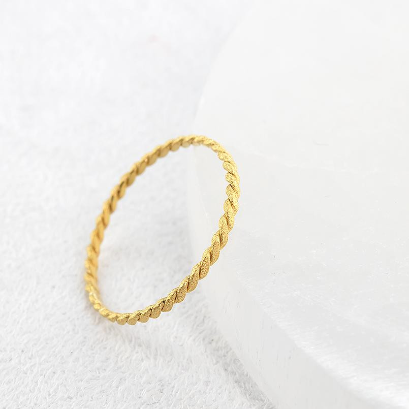 24金 リング 純金 メンズ 鍛造 指輪 ゴールド 24k 金 編み込み