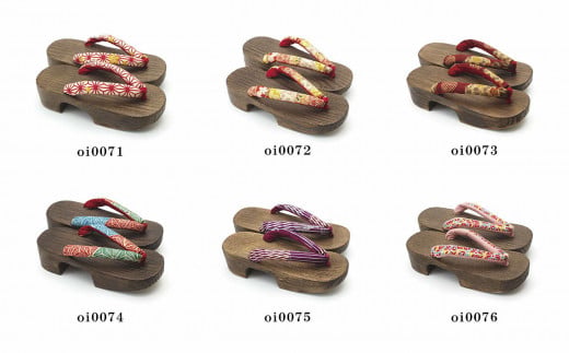 桐　三味型　下駄 下駄 レディース 「三味型 藍染 二枚歯下駄 茶色×赤」 日本製 桐下駄