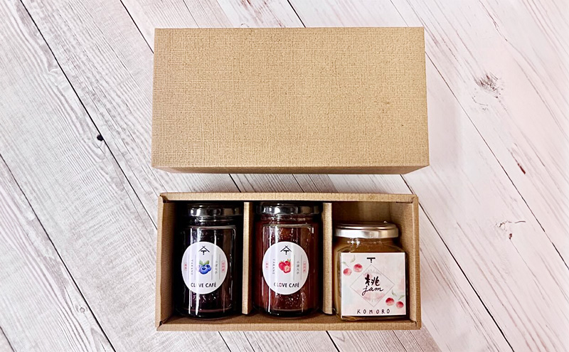 ジャム発祥の地・信州小諸のジャム3個セット（いちご135g・ブルーベリー135g・もも145g　各1個ずつ）ジャム スプレッド パン ヨーグルト 朝食 デザート 小諸市 ギフト