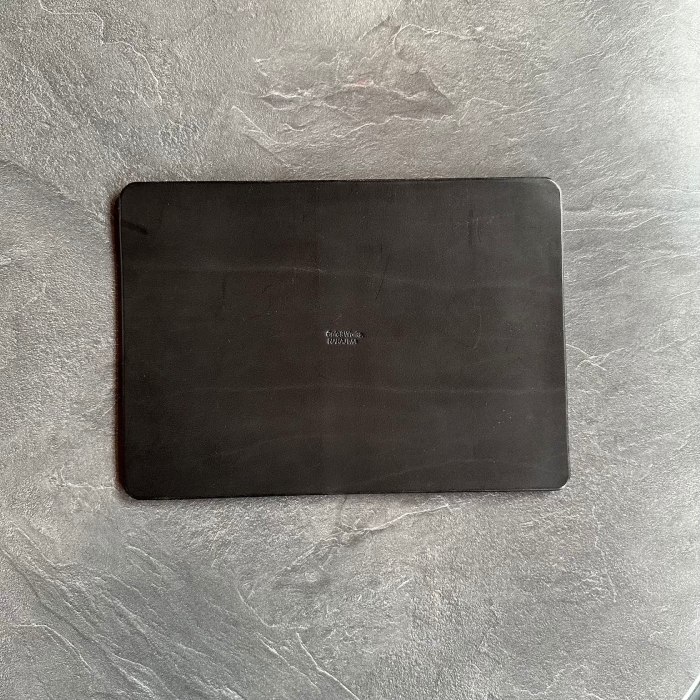 20-276 【年内配送12月15日入金まで】国産 レザー マウスパット（ブラック） within2025