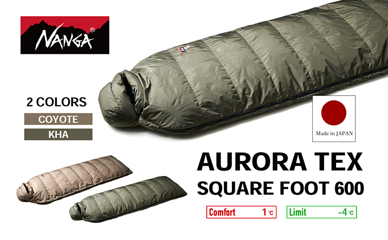 NANGA AURORA TEX SQUARE FOOT 600 ナンガ ダウンシュラフ