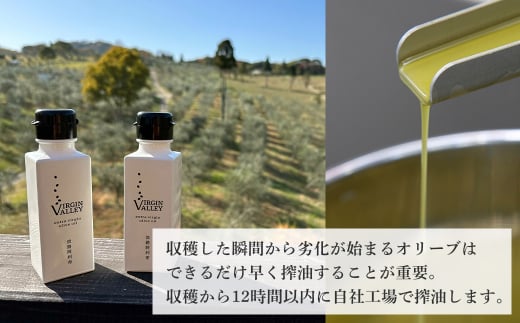 30本セット！「Virgin Valley 淡路阿利布」91ｇ（エキストラバージンオリーブオイル）【2024年度産】