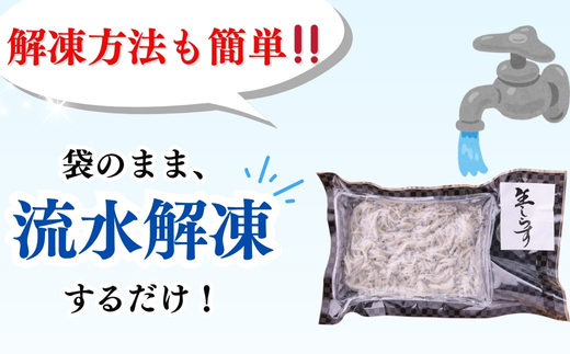 生しらす(お刺身) 400ｇ(100ｇ×4個) 岬だより
