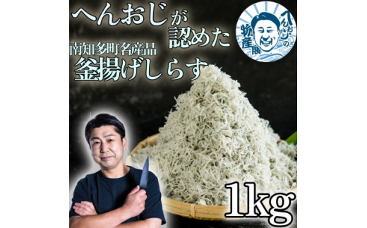 【愛知県南知多町】へんおじが認めた釜揚げしらす 1kg 愛知県産 訳あり  箱入 冷凍