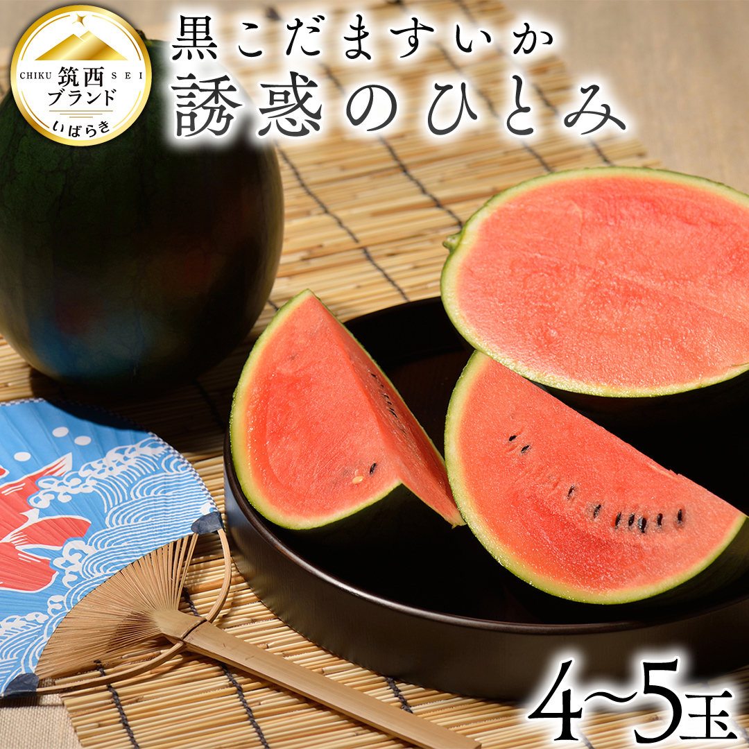 JA北つくば 】 黒こだますいか 「 誘惑のひとみ 」 4〜5玉 先行