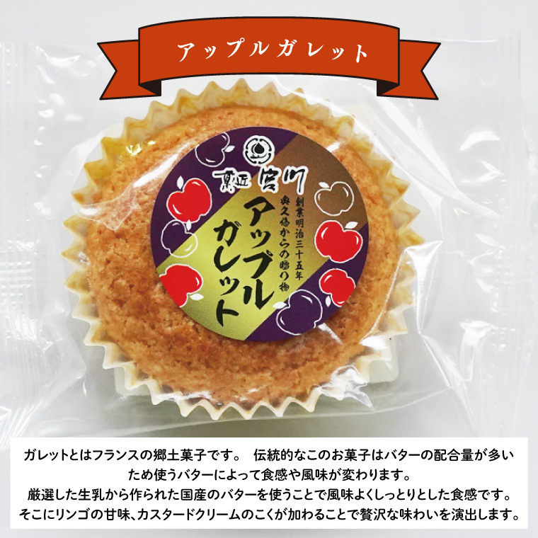 奥久慈からの贈り物「アップルガレット」＆「アップルパイ」各5個　計10個入り｜茨城県 大子町 奥久慈 袋田 お菓子 洋菓子 デザート スイーツ 国産 りんご リンゴ 林檎 カスタード 自家製 お歳暮 贈答 贈り物 のし 熨斗 包装 プレゼント 指定日 日時指定（BF020）