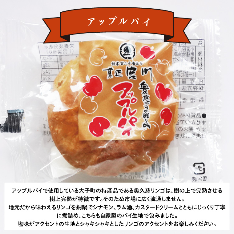 奥久慈からの贈り物「アップルガレット」＆「アップルパイ」各5個　計10個入り｜茨城県 大子町 奥久慈 袋田 お菓子 洋菓子 デザート スイーツ 国産 りんご リンゴ 林檎 カスタード 自家製 お歳暮 贈答 贈り物 のし 熨斗 包装 プレゼント 指定日 日時指定（BF020）