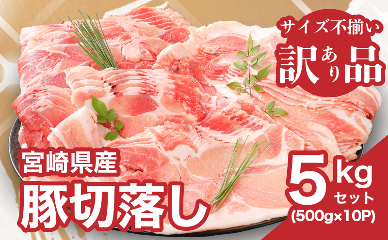 【訳あり】宮崎県産豚切り落とし5kg(50